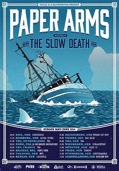 GÄSTELISTENPLÄTZE FÜR PAPER ARMS TOUR ZU GEWINNEN